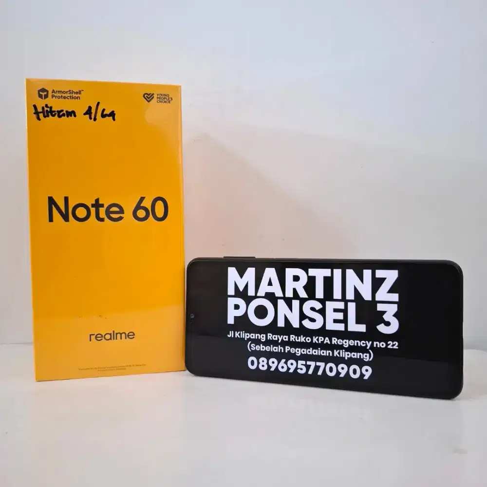 Realme Note 60 4/64 Garansi resmi 1 Tahun