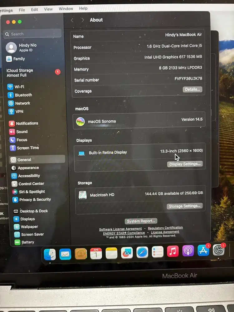 Macbook air 2018