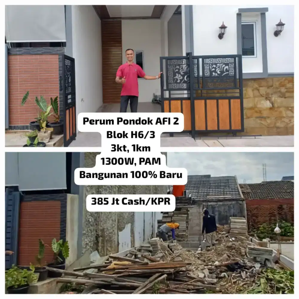 Dijual Rumah bangunan baru siap huni bisa cash dan KPR bank Syariah