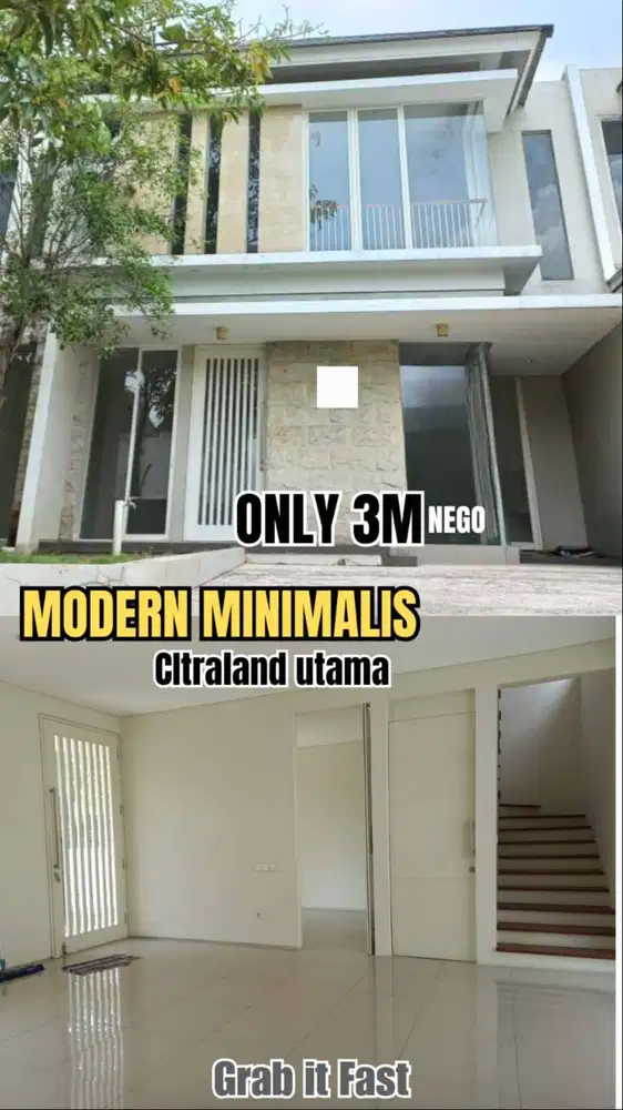 CITRALAND UTAMA New Gress Minimalis Siap Huni Under 3M