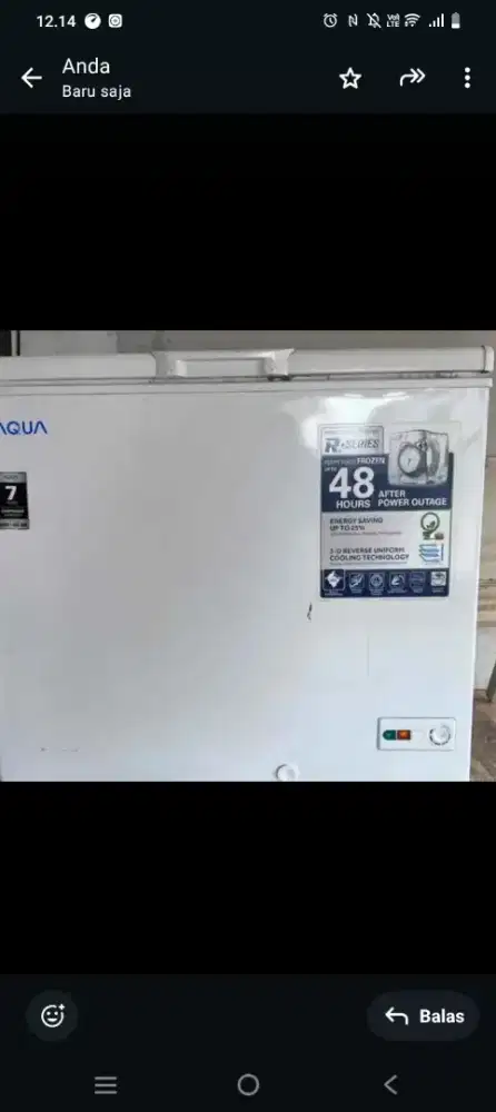 Jual freezer merk aqua