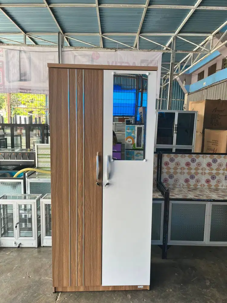 PROMO SALE LEMARI PAKAIAN 2 PINTU GRATIS ANTAR