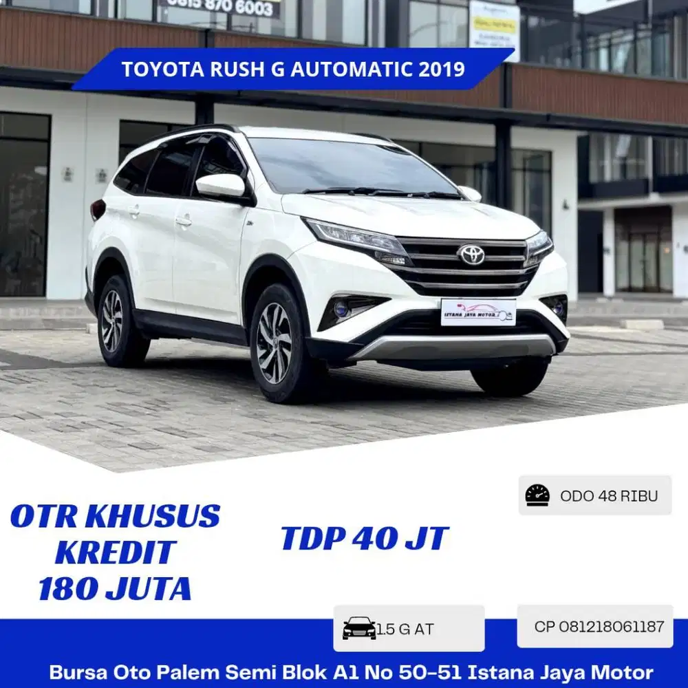 FIRST HAND Toyota Rush G Automatic NIK 2019