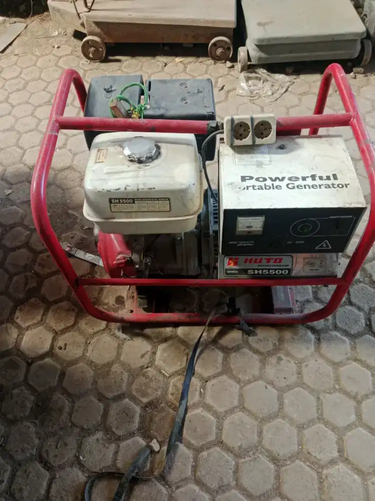 Genset listrik honda sh5500 normal hidup