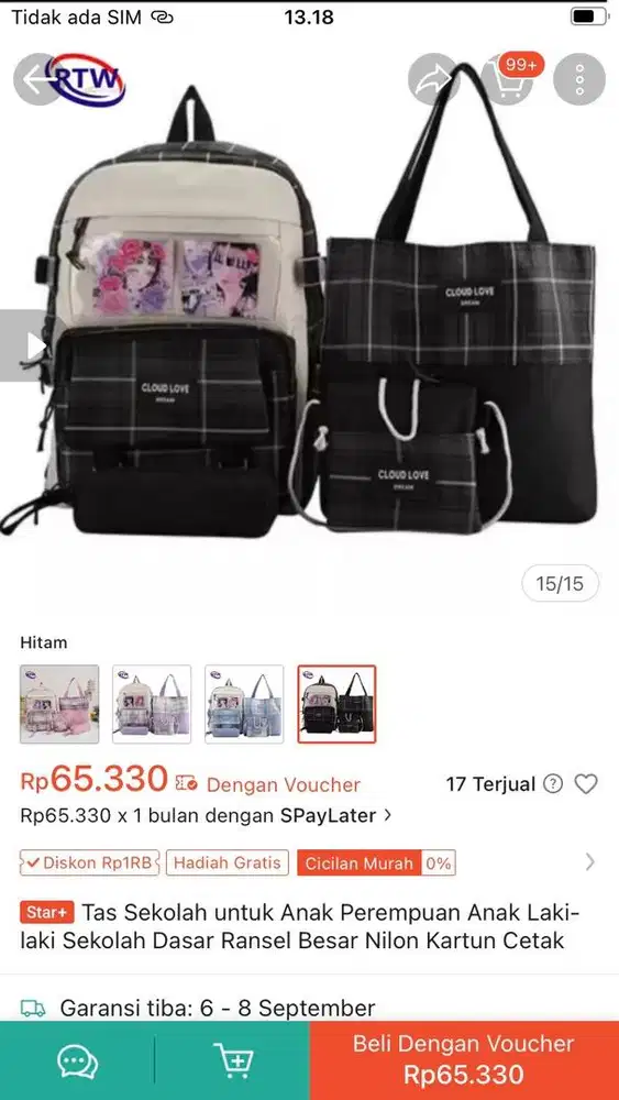 Set4in1 Tas Anak