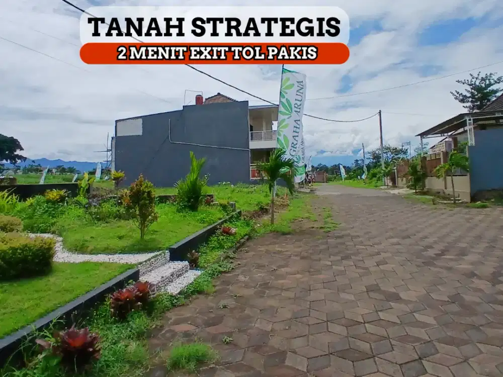 Tanah Strategis 2 Menit Exit Tol Harga Terbaik View Pegunungan