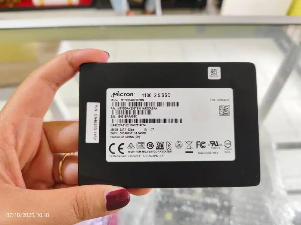 ssd sata 256gb second normal