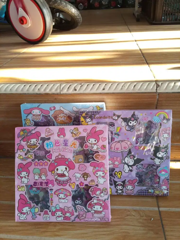 mainan anak stiker set box isi 100
