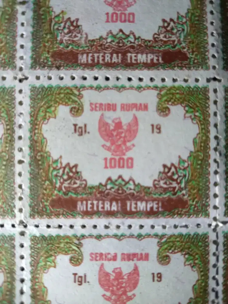 Materai 1000 jadul
