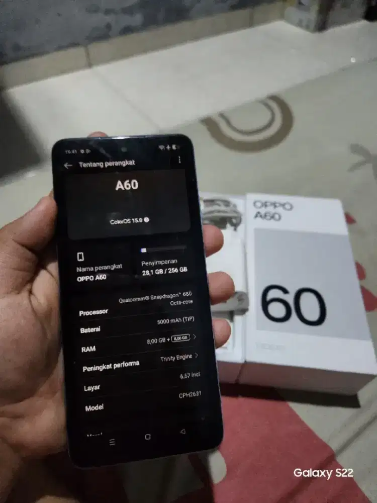OPPO A60 8+8/256GB NFC FULLSET ORIGINAL