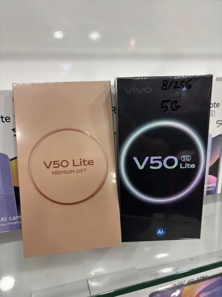 NEW VIVO V50 LITE 5G RAM 8/256. COD SMG KOTA FREE ONGKIR