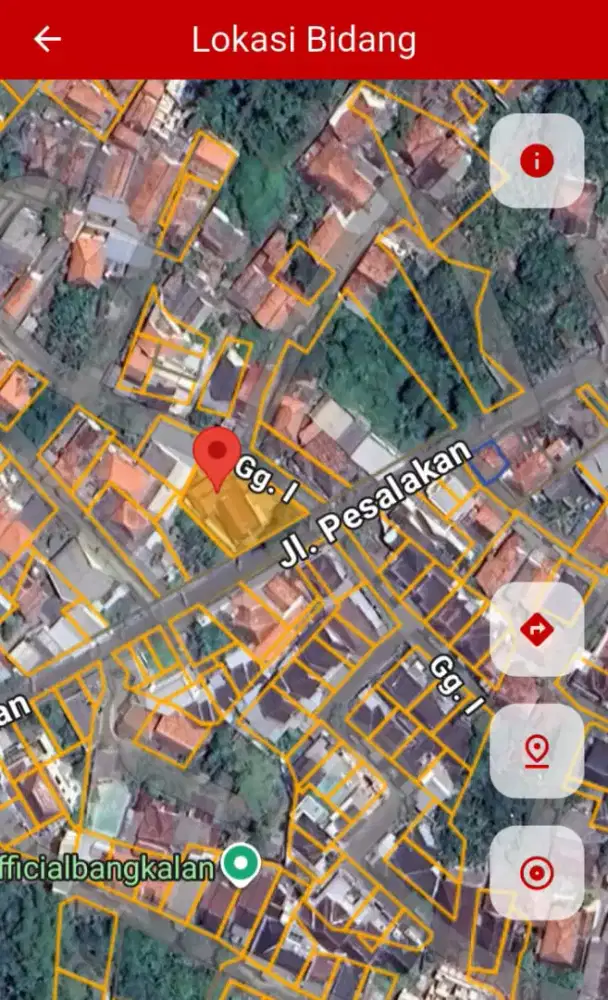 dijual tanah nol jalan jantung kota bangkalan