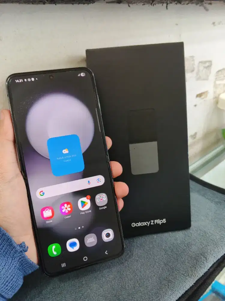 Samsung Z flip 5 5G 8/256 Fulset ori resmi sein no minus