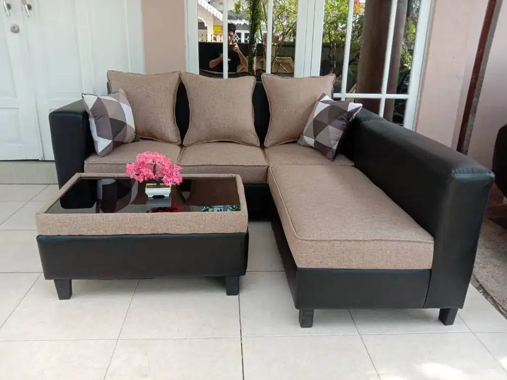 PROMO SOFA L EMPUK TERMURAH GRATIS ANTAR