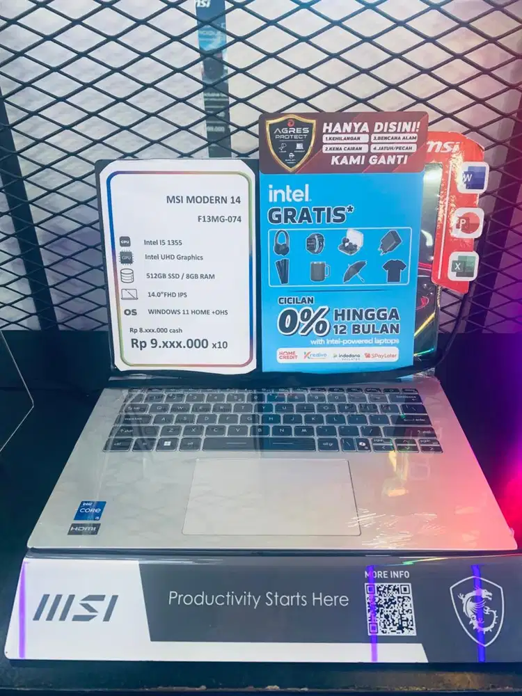 LAPTOP MSI MODERN 14 F13MG-074 - LAPTOP PRODUKTIF