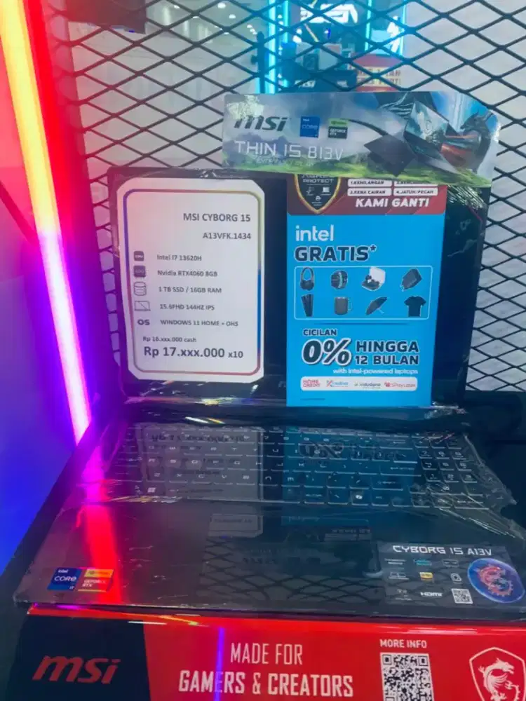 Laptop MSI CyBORG 15