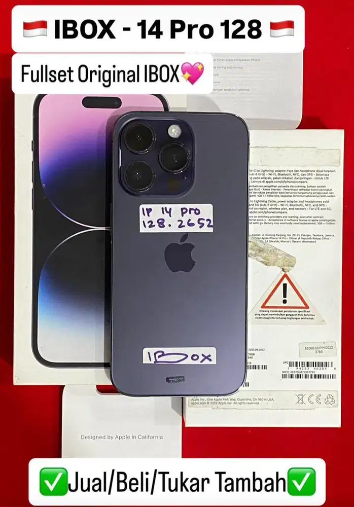 Iphone 14 Pro 128 Deep Purple IBOX bisa Cicilan dan Tukar Tambah