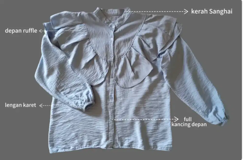 Bluos Ruffle Polo Line