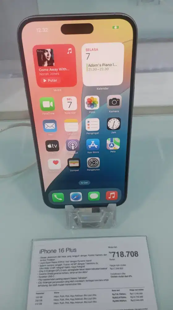 IPHONE 16 PLUS 128 GARANSI RESMI BLIBLI
