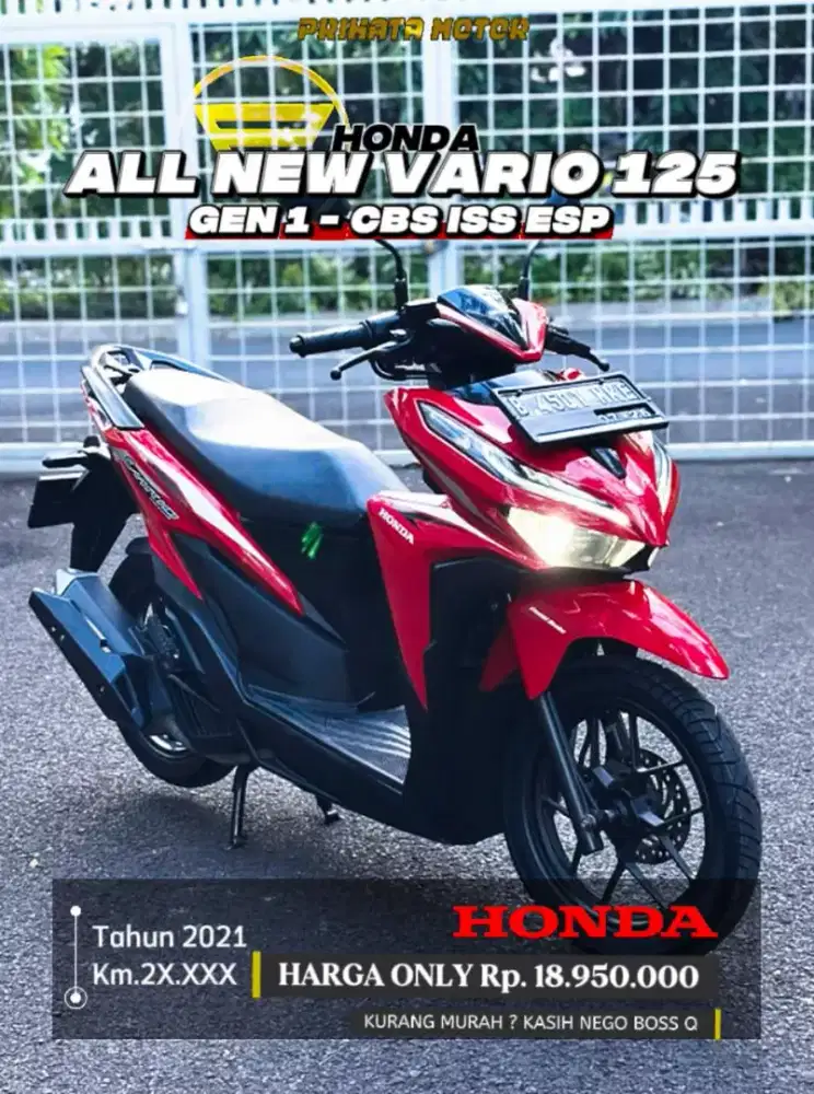 DP 2,6 Jutaan Honda All New Vario 125 GEN 1 2021