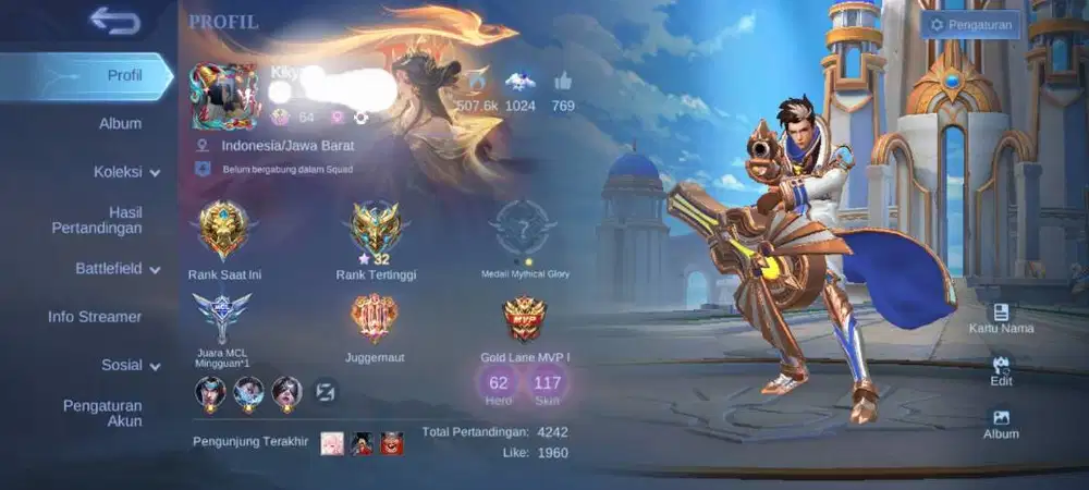 Jual akun mobilegends murah