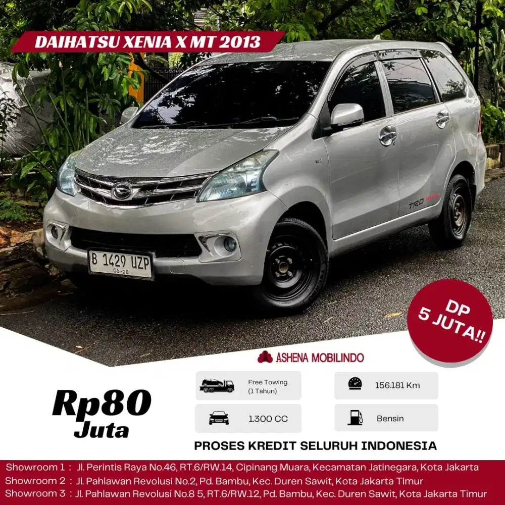 Xenia X MT 2013 Silver DP 5jt Cash Atau Kredit Terbaik SeOLX!
