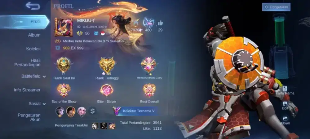 Jual akun ML murah
