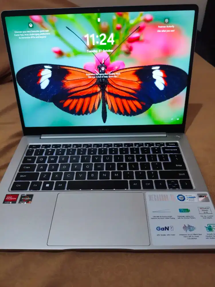 TECNO MEGABOOK T1 14 RYZEN 5 7430 RAM 16GB SSD 512GB (Second 1 bulan)