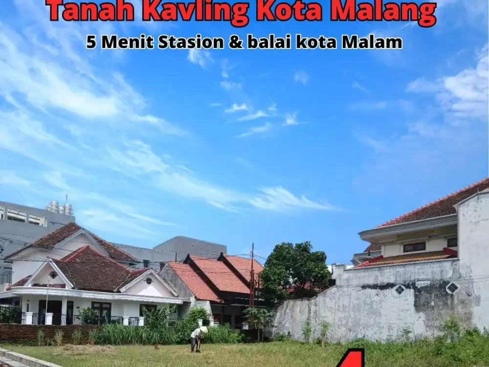 Jual Tanah SHM Split 144m² Poros Jalan, Akses Cepat ke Stasiun, Cocok Ruko.