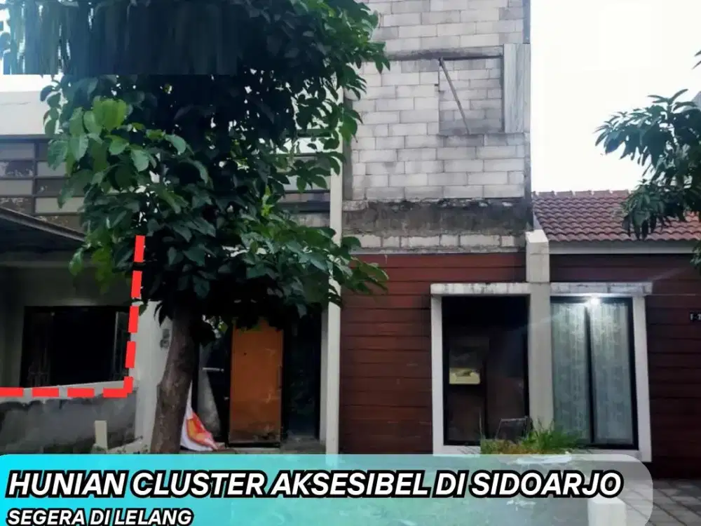 Dijual Rumah Lelang 500 Jutaan di Perum Citra Garden Sidoarjo