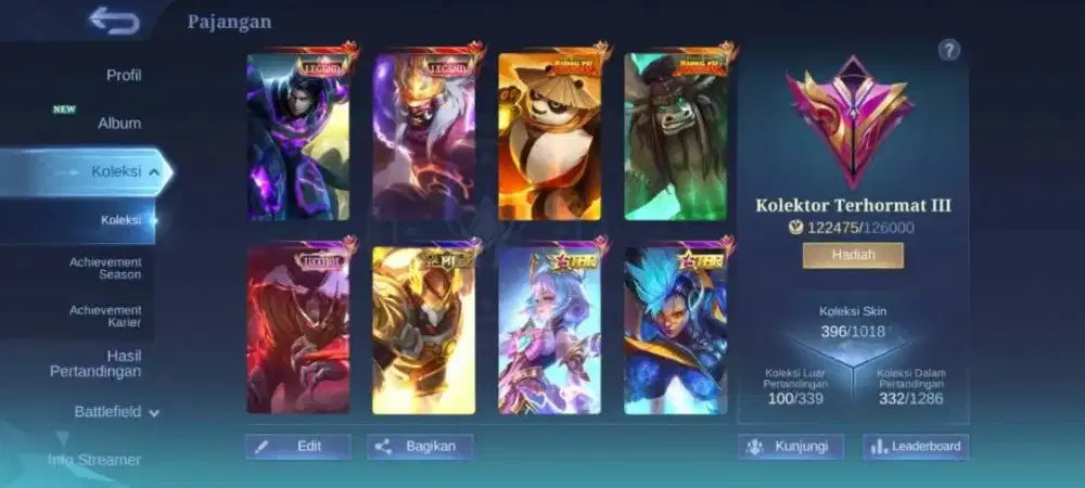 Jual akun ML murah
