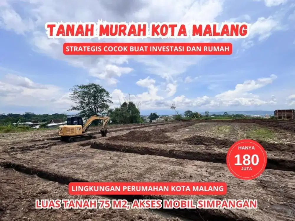 Tanah Siap Bangun 72m² Dekat Pusat Kota, Cocok untuk Segala Usaha.