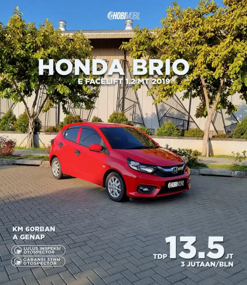 Honda Brio E Facelift 1.2 MT Thn 2019