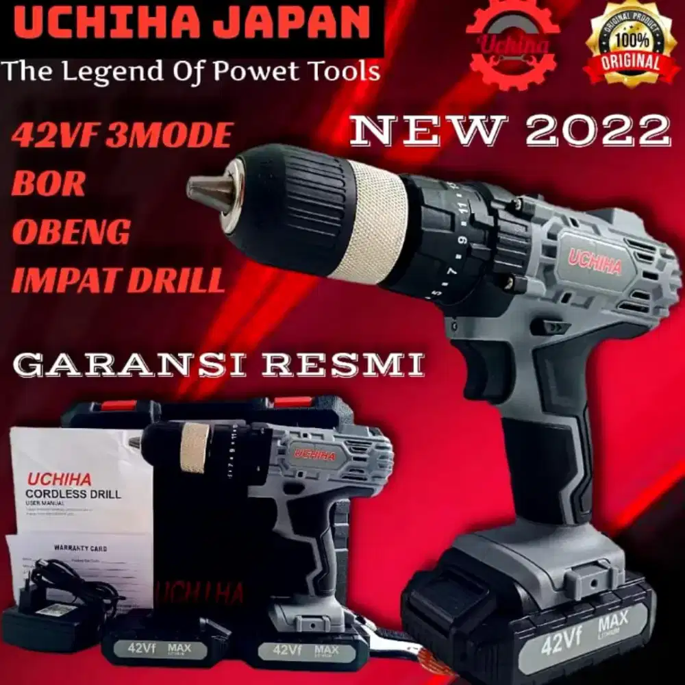 COD) mesin bor batrei impeck dril type UC 42 vf.  Full set koper