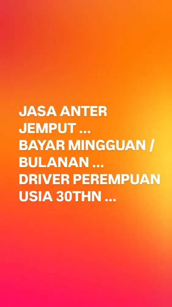 JASA ANTAR JEMPUT