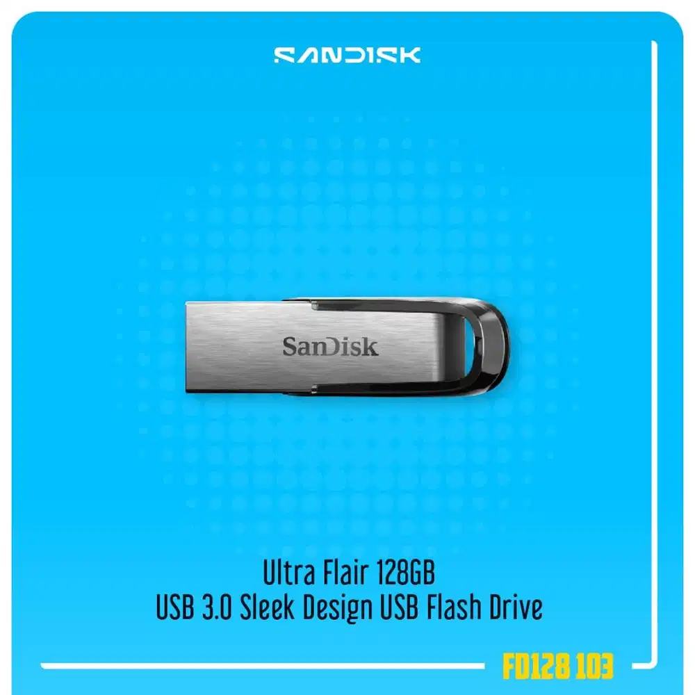 Flashdisk 128GB Sandisk Ultra Flair 3.0