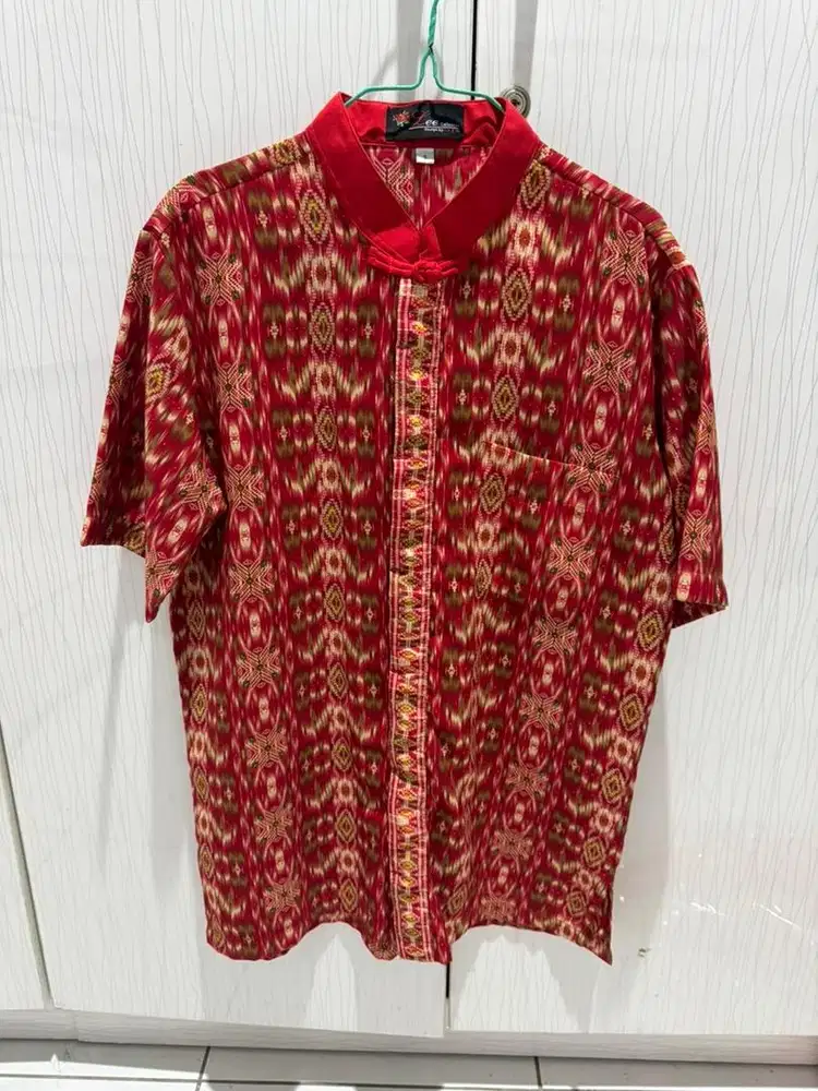 Kemeja Lengan Pendek Edisi Imlek Chinese New Year Size M