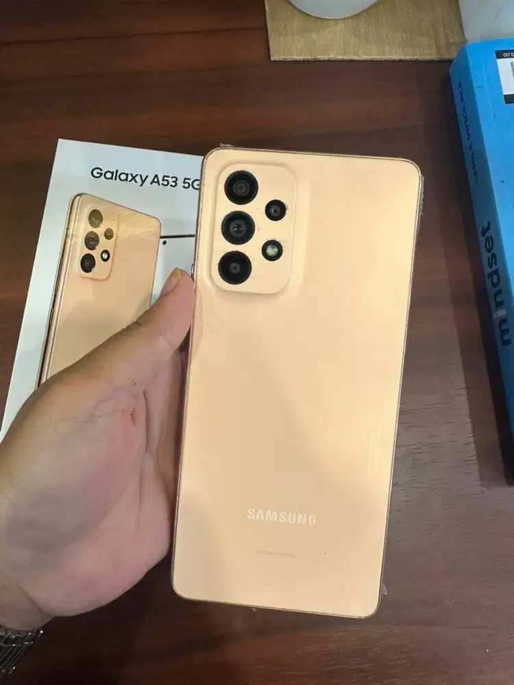 Samsung Galaxy A53 5G 8/256 Peach Sein Lengkap