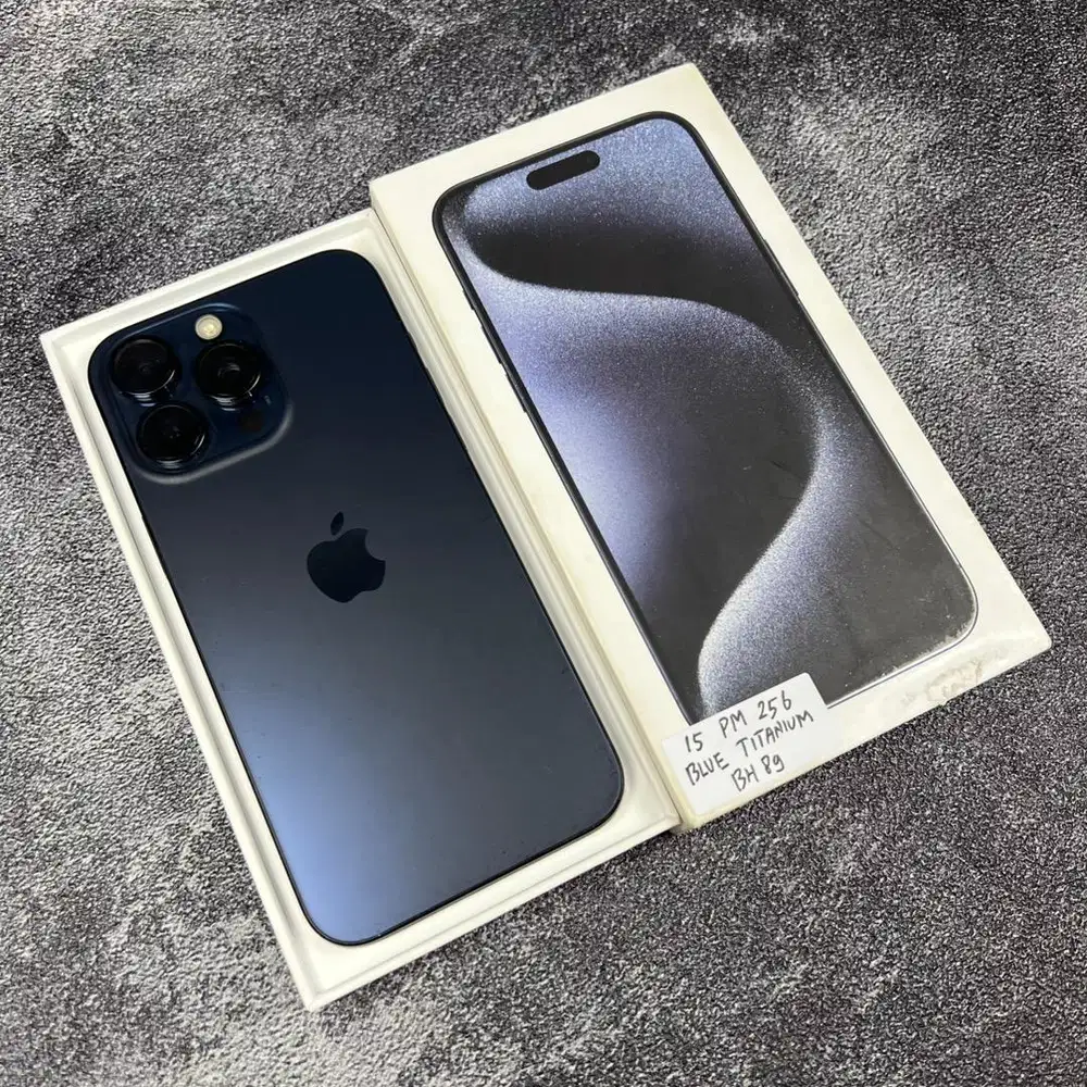 Iphone 15 Pro Max 256GB Blue Titanium BH 89 Ibox