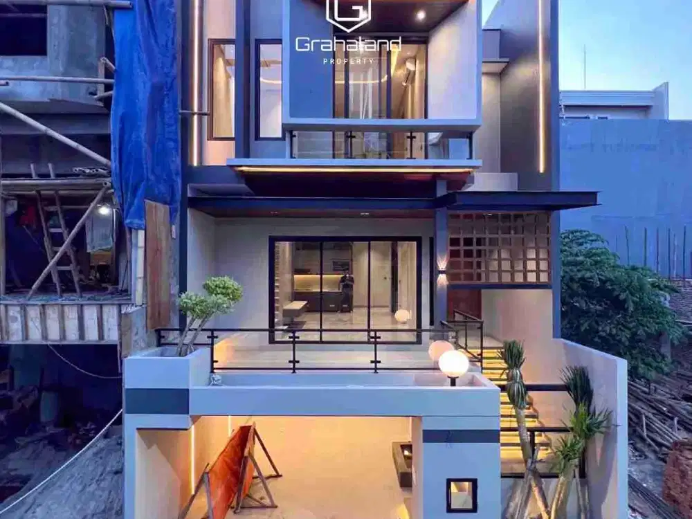 Rumah Baru Mewah Modern Tropical Dalam Cluster Akses Jalan Besar Di Jagakarsa
