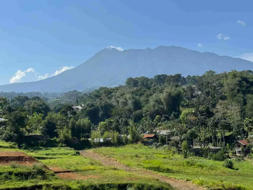 Tanah di puncak bogor luas 400m2 dekat kali surat SHM