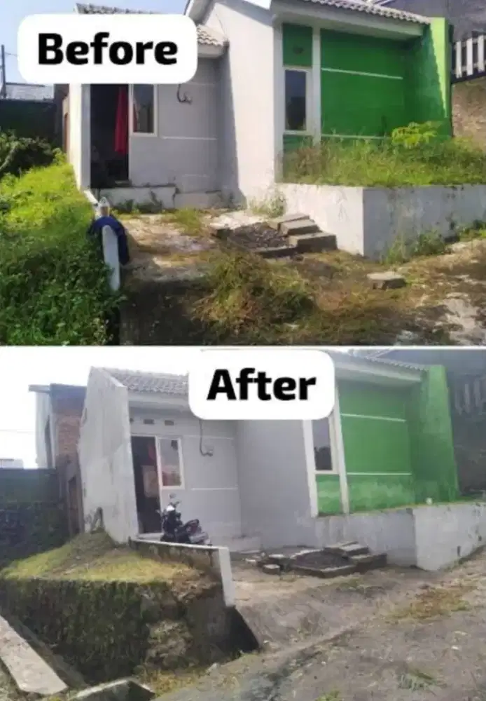 Jasa potong rumput dan bersih halaman. Kebun