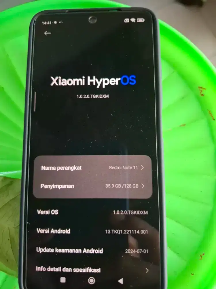 Xiaomi redmi not 11 fullset 6/128