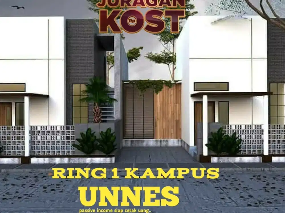 TERMURAH,FREE ALL BIAYA, RUMAH KOST MODERN,SHM,RING 1 UNNES SEMARANG