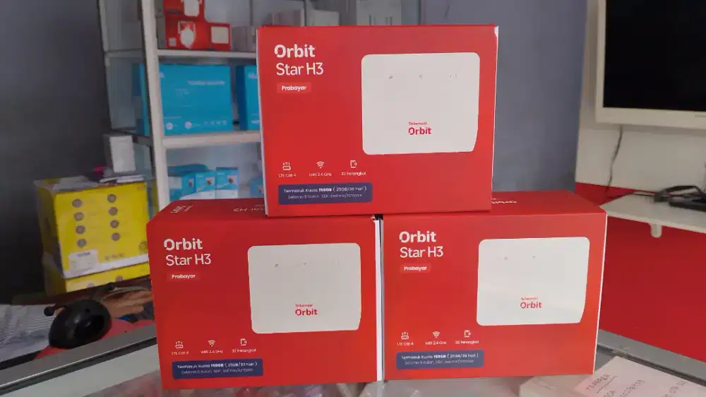 Modem router TELKOMSEL ORBIT H3(AKTIF)