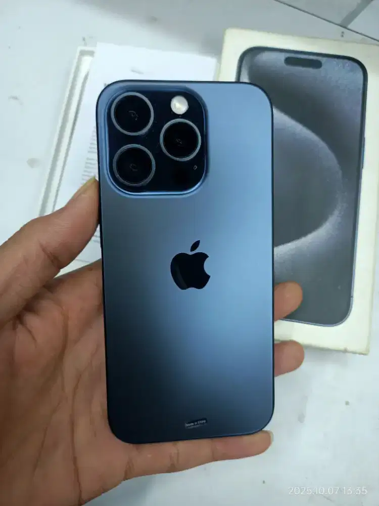 iphone 15 pro 128gb ibox blue titanium