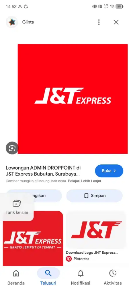 Dibutuhkan lowongan admin jnt cewe&cowo