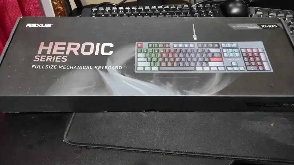 Rexus Heroic KX5 Keyboard Gaming Mechanical Full Size - Hotswap Switch