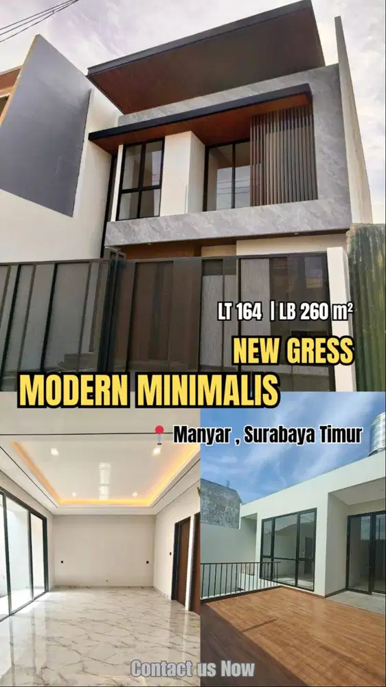 MANYAR KERTOARJO Surabaya Timur New Gress Modern Minimalis Siap Huni