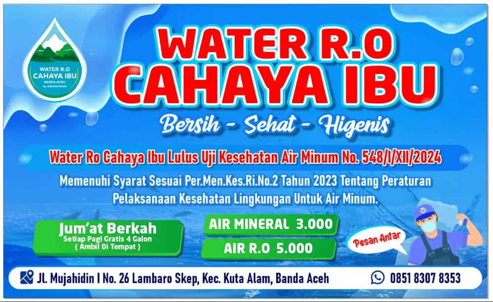 Karyawan Pengisian Water Ro Cahaya Ibu